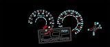 1993-1997 Honda Del Sol 9k Black Reverse Gauges