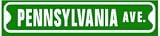 PENNSYLVANIA AVE. president address fun sign