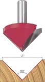 Freud 20-120 2-Inch Diameter 90-Degree V-Grooving Router Bit with 1/2-Inch Shank