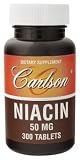Carlson Laboratories - Niacin, 50 mg, 300 tablets