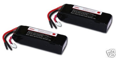 31BMAF7z5rL Two 11.1 Volt 2200mAh 25C Li Poly Lipo Battery Pack for Trex and other RC Helicopters