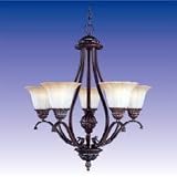 Hand Forged Wrought Iron Chandelier H 27 W 26 5 LIGHTS