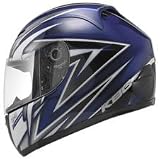 KBC VR-1X Full Face Performance Motorcycle Helmet Blue/Black XL