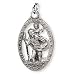   - Sterling Silver St Christopher Medal and 24-inch Chain
