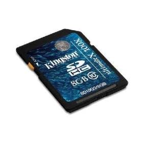 Kingston Digital 8 GB Flash Memory Card SD10G2/8GB
