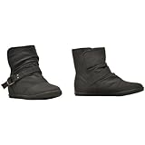 Damen Schuhe gefüttert Stiefeletten 36 schwarz