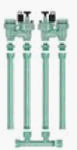 Tools & Hardware : Orbit Sprinkler System 2-Valve Pre-Assembled Anti-Siphon Manifold with 3/4-Inch  & 1-Inch  Pipe Adapters #57172