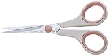 kitchen craft cookware:Mundial 1854 Cushion Soft Fine Quilters 5-1/2-Inch Scissors, Pink-Cream Handle