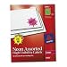 Avery 5995 Fluorescent burst laser labels, 2-1/4 diameter, 180/pack