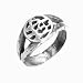 Virgo Horoscope Sign Silver Tone Pewter Ring, Size 11