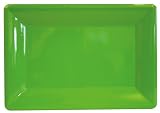 Caspari Rectangular Lacquer Tray, Apple Green