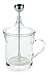 Frabosk 179.36.4 Limpido Cappuccino Creamer 3 Tassen Glas Der perfekte Milchschaum in wenigen Sekunden zubereitet auch für Mikrowelle geeignet