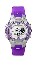 Timex Women's T5K4599J 1440 Sports Digital Silver Case Translucent Purple Strap Watch