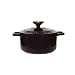 Dexam Chasseur Cast Iron Round Aubergine Casserole, 18cm