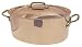 Mauviel Cuprinox Pour La Table 4-Quart Oval Stockpot with Lid, Bronze Handles
