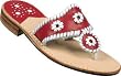 Jack Rogers Navajo Sandal Red/White Trim (10-030)