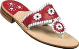 Jack Rogers Navajo Sandal Red/White Trim (10-030)