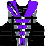 KENT LADIES 4 BELT SIZED SKI VEST SERIESColor: Purple/silver/black / Size: L / Chest: 40'-44'