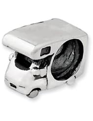 RV Camper Charm in Silver For 3mm Charm Bracelets