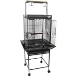 Brand New Parrot Bird Wrought Iron Cage Cages 18x18x57