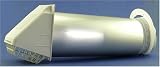5' Dryer Vent with Wide Mount Hood Kit - White