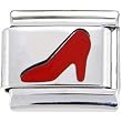 Red High Heel Shoe Italian Charm
