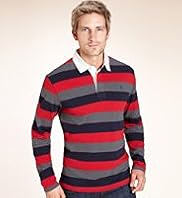 Blue Harbour Pure Cotton Block Striped PiquÃƒÂ© Polo Shirt