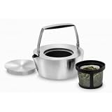 Double Wall Teapot - Stainless Steel (stainless steel) (7.25H x 7.25W x 7.75D)