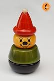 "Aaba the Clown" Baby Stacking Toy Organic Wood Toy Fair Trade Hand Made NEW !