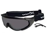 Wiley X CQC Goggles Matte Black frame with Slate and Clear Interchangeable Lenses by