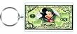 Mickey Mouse Lucky Dollar Lucite Key Chain
