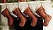 Classic Red Christmas Stocking (Set of 4) - Embroidered Taffeta