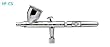 IWATA Eclipse HP-CS Gravity Feed AIRBRUSH with FREE HOSE