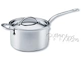 KitchenAid-Five-Ply Stainless-Steel Clad 4-Quart Covered Saucepan with Helper Handles