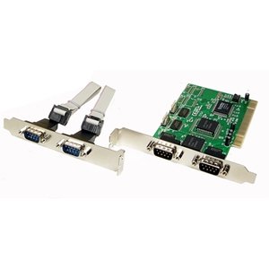 Cables Unlimted 4 Port DB9 Serial Netmos 9835 Chipset PCI I/O Card