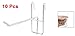 uxcell Stainless Steel Wall Bracket Display Hooks 4.3-inch Long 10 Pcs