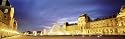 Light Illuminated in the Museum, Louvre Pyramid, Paris, France Photographic Poster Print by Panoramic Images, 36x12