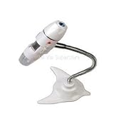 【並行輸入品】Shinyvision 2.0MP USB Digital Microscope, Magnification Ratio: 5X ~ 500X, LED lights x8, Multilanguages, support Windows XP, Vista, Win 7, color: Black/White, Stretchable full view angle metal stand