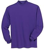 Port Authority - Youth Interlock Knit Mock Turtleneck Purple-S
