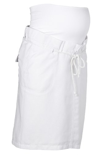 ESPRIT Maternity Damen Umstandsmode Rock, C84210, Gr. 38 (38), Wei&szlig; (100 White) Preisvergleich