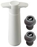 Vacuvin Vacuum Wine Saver White Giftpack Pump & 2 Stoppers
