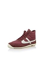 Panam Zapatillas abotinadas 3021 (Burdeos / Blanco)