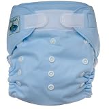 Tiny Tush Elite One-Size Cloth Diaper Aplix (Velcro-type) BABY BLUE