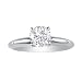 3/4ct Round Diamond Solitaire Engagement Ring in 14K White Gold (Sizes 4-9.5)