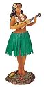 HULA GIRL DASHBOARD SHAKER BOBBLE WITH UKULELE