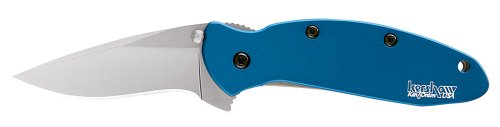 Kershaw Ken Onion Blue Scallion Folding Pocket Knife with Speed Safe