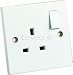 Wellco Single Switched Socket box Of 5 wellco Accessory