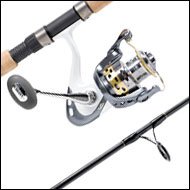 SportingGoods: Avenger 45 Spinning Reel  Outer Banks Outfitters TI7087S T Inshore 7' 8 17lb Rod Tournament Inshore Combo