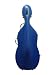 Tonareli Fiberglass Cello Case w/ Wheels - Blue