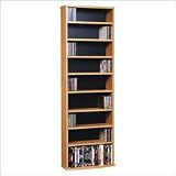 Ameriwood Industries DVD2065KGM - Altra Collection 8-Shelf Media Storage Unit - Oak